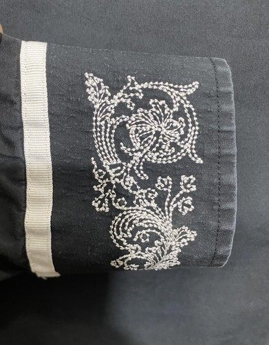 English Laundry Christopher Wicks Shirt Mens L Black Embroidered Western Crown - Picture 6 of 16