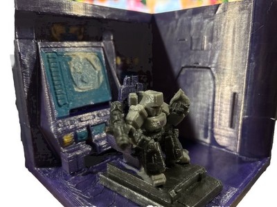 Transformers G1 85 Decepticon Headquarters  Diorama 2.2 Inch(Blokee) Scale