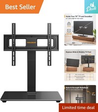 Height Adjustable Tabletop TV Stand for Optimal Viewing - Easy Assembly 10 min