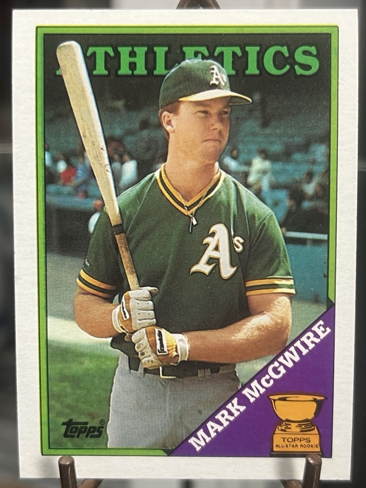 Rare 1988 Topps Mark Mcgwire #580 ROOKIE MULTIPLE ERROR Including 220 Weight NM