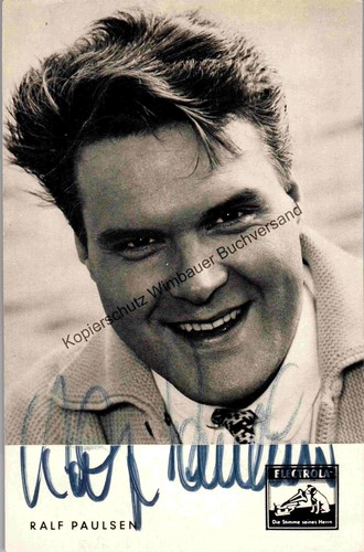 Original Autogramm Ralf Paulsen (1929-2015) /// Autograph signiert signed 340032 - Bild 1 von 2