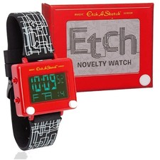Etch-A-Sketch Wrist Watch Official Classic Magic Screen Digital Novelty