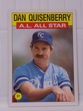 Dan Quisenberry Royals 1986 Topps #722 A.L. All Star Baseball Card
