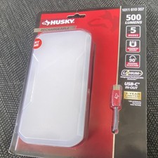 Husky Rechargeable 3-in-1 LED Utility Light Power Bank 500 Lumens USB-C