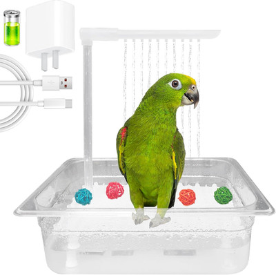 Parrot Bathtub Indoor Automatic Bath Shower with 180 ° Circulating Faucet Contai