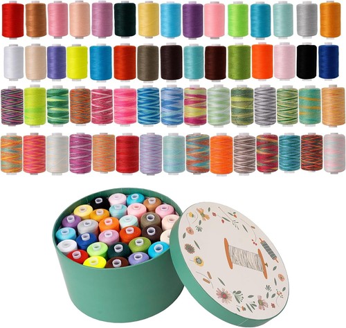 Multi-Color 60-Spool Thread Collection - Perfect for Sewing & Quilting Projects - Picture 3 of 11