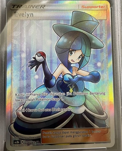 3 Copies in the World PSA10 Lusamine SR Pokemon Card Indonesian Language 204 183 - Picture 2 of 4