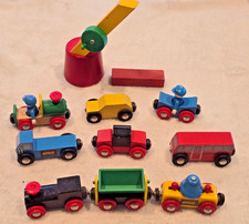 VINTAGE - BRIO cars set  2 figurines - Made in Sweden