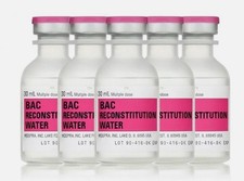 Genuine Hospira BAC Water Reconstitution Solution 30ml Exp. 6/2027