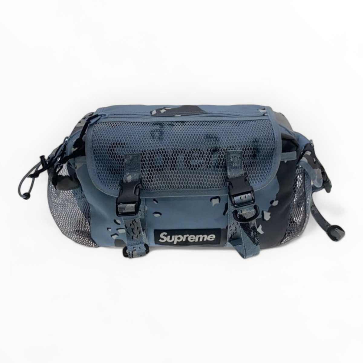 【kisama2004】Supreme Supreme Waist Bag Blue Authentic Men D:3.54” H:5.91” W:9.84