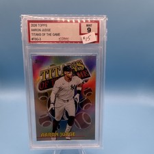 Topps 2026 Series 1 Aaron Judge Titans TOG-3 Yankees Iconic Grading Mint 9