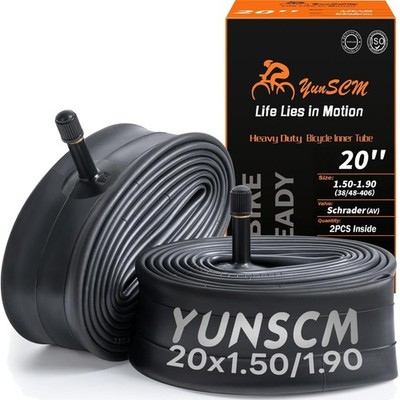 2er-Pack Verdickte 20 Zoll Fahrradschlauch AV32mm Ventil - Kompatibel mit 20x...