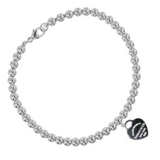 TIFFANY Co. Return to TIFFANY  Co. Bracelet heart tag beads Silver925 Women