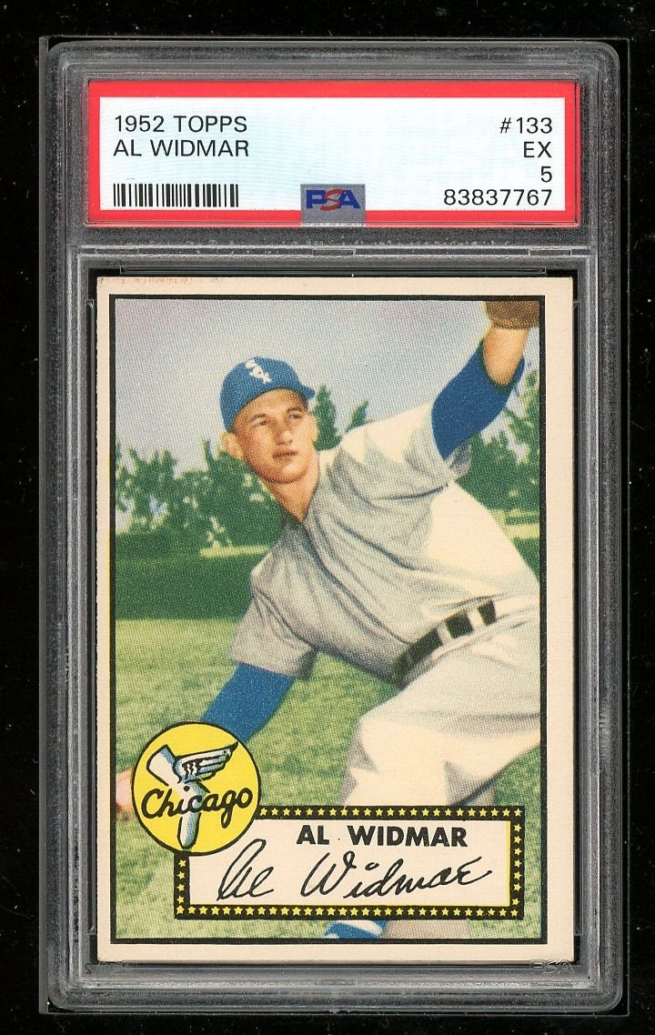 1952 Topps #133 Al Widmar PSA 5