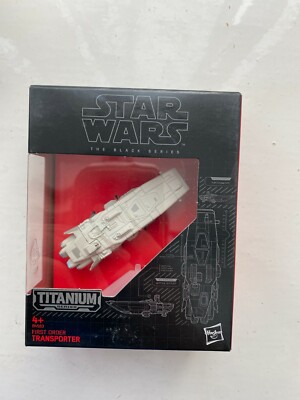NEU UND VERPACKT Star Wars Black Titanium Series 14 First Order Transporter Raumschiff Modell