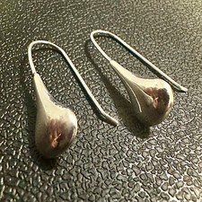 Teardrop Earrings Sterling Silver 925 Dangle Drop Earrings for Women FREE Ship