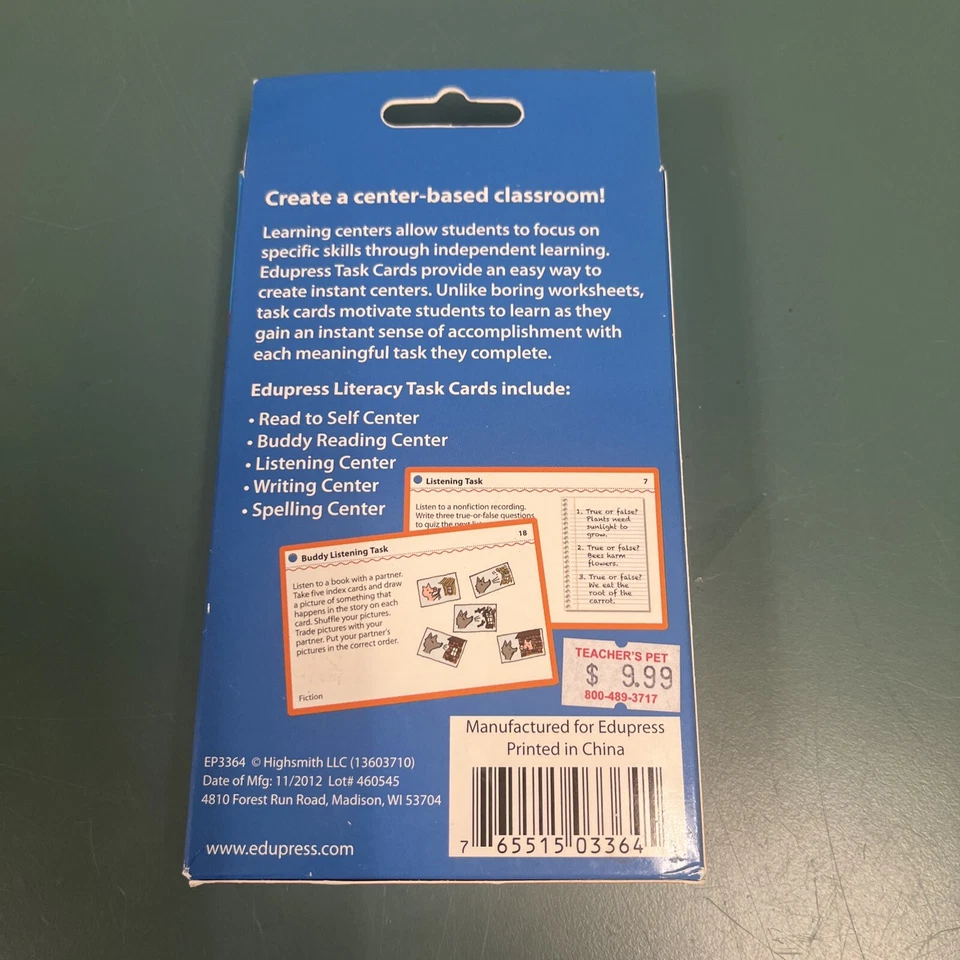 Literacy Center Task Cards, Listening Center Grade 2 48 cards Spanish Teaching - Image 3 of 4