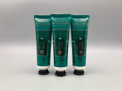 Bath & Body Works Vanilla Bean Noel Shea Butter Hand Cream 1 Fl Oz S/3 #4006C