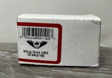 1 Box (20ct) Hillman 658 Wing Nuts USS 10-24 (3/16) Silver