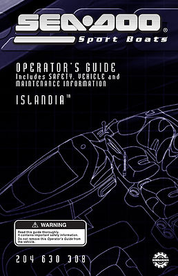 Sea-Doo Islandia 240 EFI & Islandia 250 Optimax 2004 Owners Manual