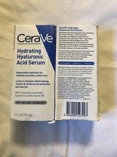 2x Cerave Hydrating Hyaluronic Acid Serum with Vitamin B5 and Ceramides 1oz