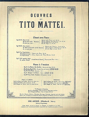 Tito Mattei : '' Le Tourbillon GRANDE VALSE DE CONCERT OP. 22 ''  ~ alt, übergroß