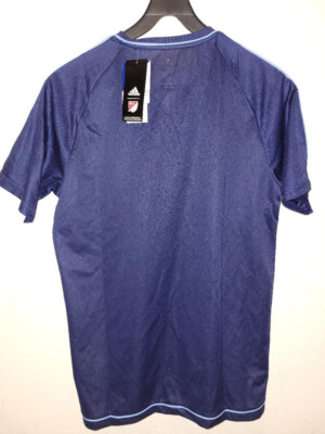ADIDAS MLS NEW YORK CITY FC NYCFC NAVY BLUE TRAINER TEAM JERSEY