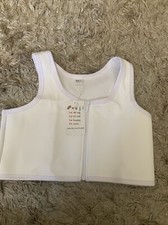Lesbian Short Chest Binder Trans Tomboy Vest Tank Tops Zipper