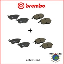Kit Bremsbeläge Vorne + Hinten Brembo Für Toyota Celica Camry De2d2