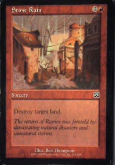 Stone Rain - Mercadian Masques #215, MTG NM R127 Rare Card