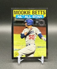 2021 Topps 1986 All Star Black #86AS21 Mookie Betts Dodgers /299