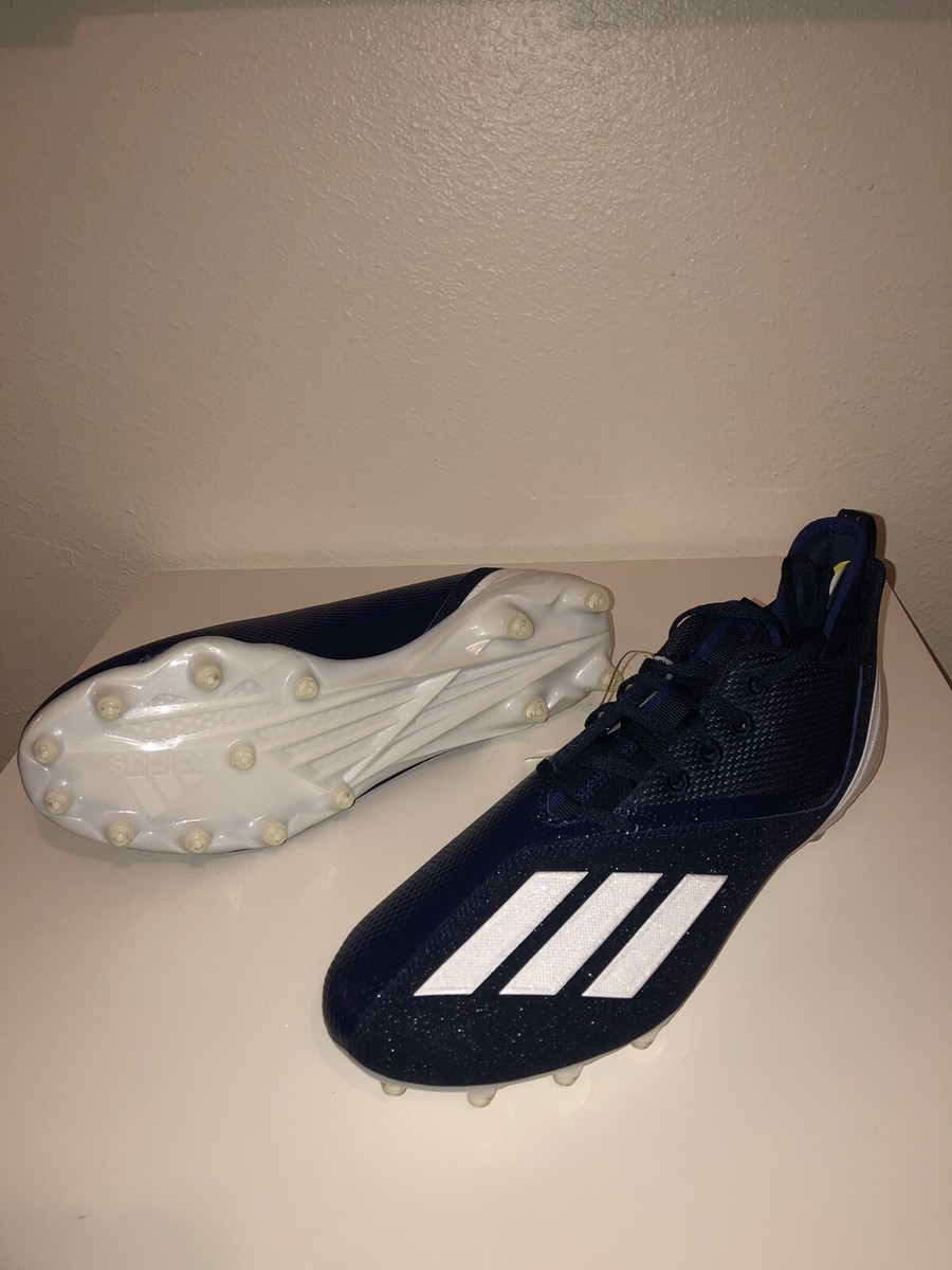Adidas Adizero Scorch Mens Football Cleats Size 13 Navy Blue  display picture 2