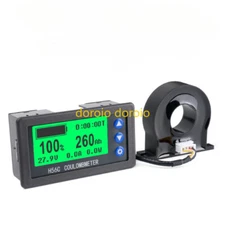 DC 9-100V 50-400A Battery Hall Coulomb Meter Voltmeter Ammeter Coulometer
