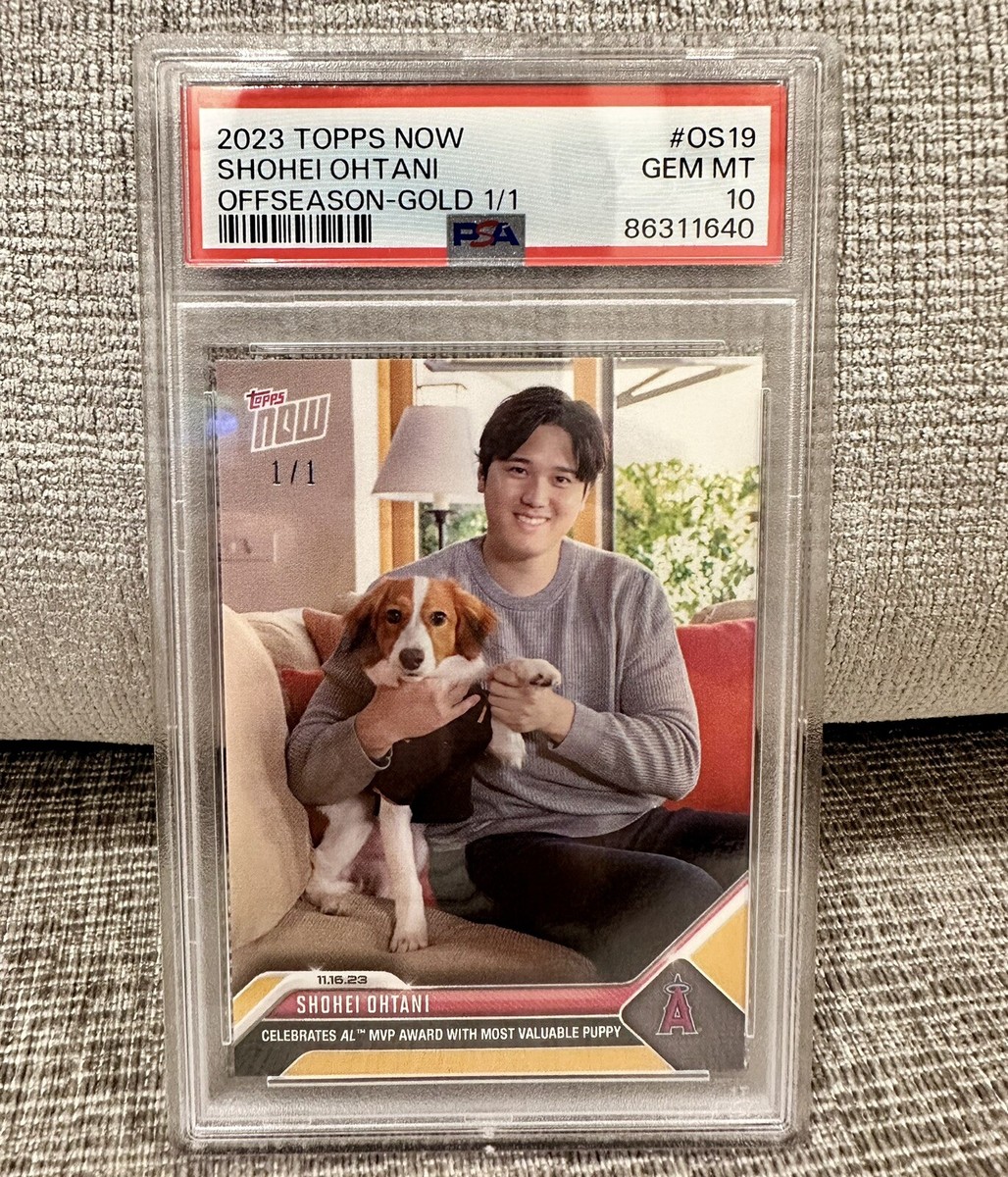 2023 Topps Now Shohei Ohtani 1/1 Gold #OS19 MVP With Decoy
