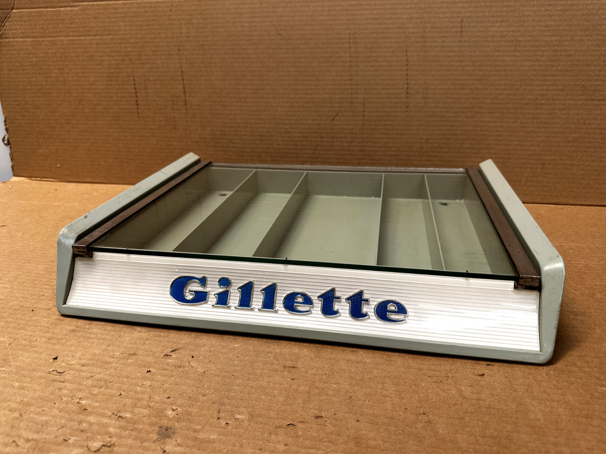 Gillette ジレット　店舗用　ショーケース　アドバタイジング　ヴィンテージ Vintage Gillette Showcase | DONNY