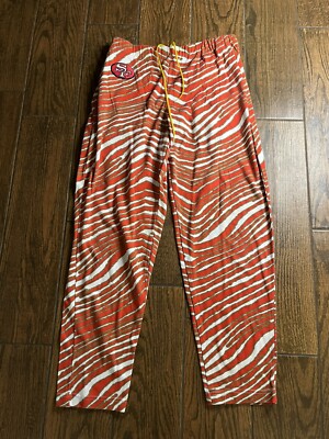 Vintage 80s 90s San Francisco 49ers Zubaz Zebra NFL Sweat Pants