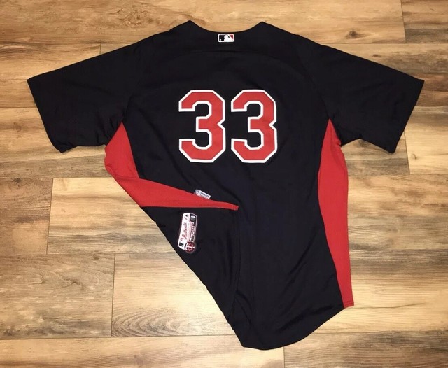 Minnesota Twins Justin Morneau 33 Majestic BP Sewn MLB Baseball Jersey