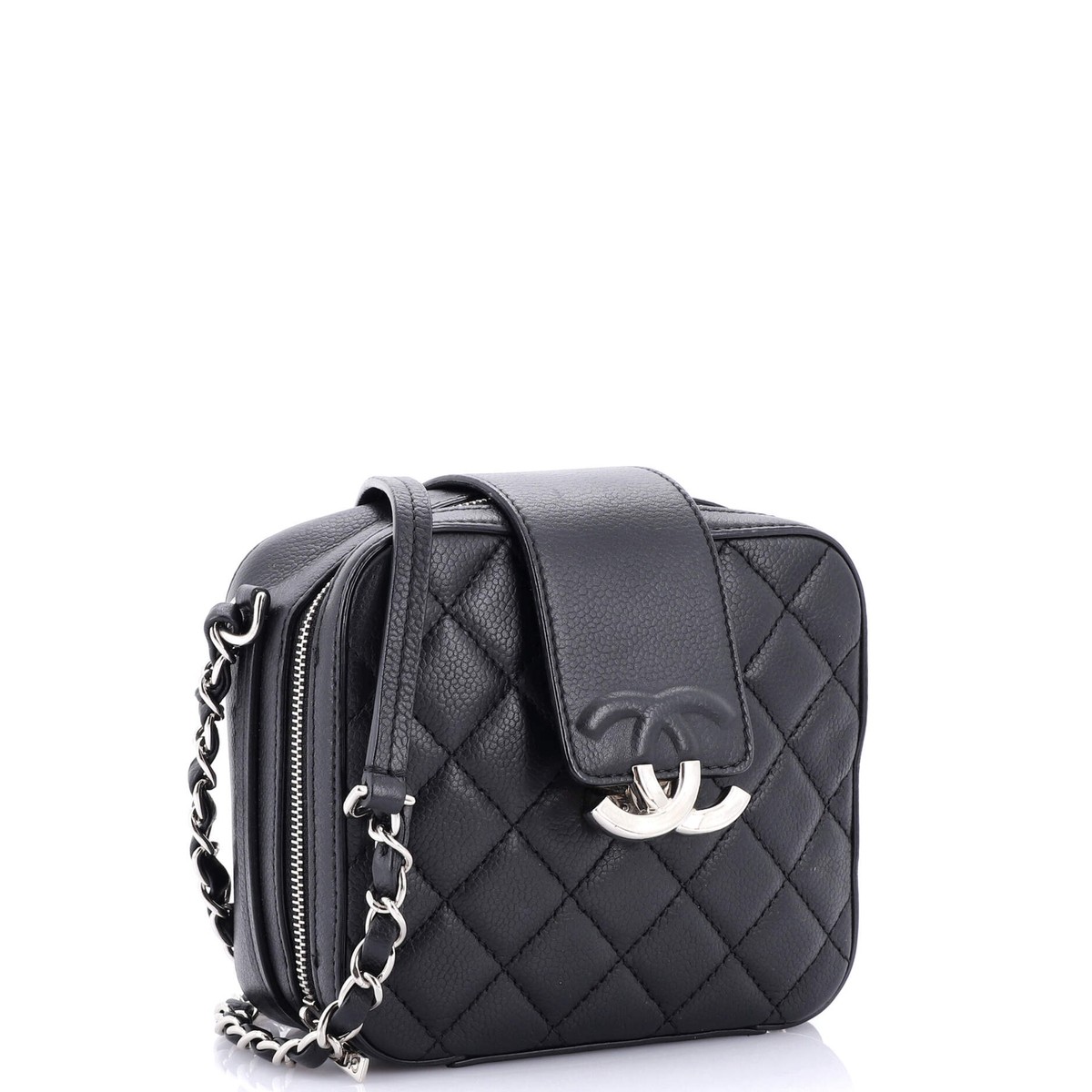 ◇新作◇『CHANEL』CCロゴ ミニカメラケース Chanel CC Box Camera Bag Quilted Caviar Mini | eBay