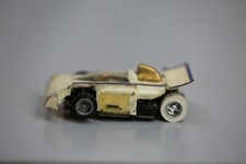 AURORA AFX Slot Car HOMEMADE BODY   Formula 1 or INDY GOLD WHITE BLUE