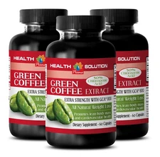 Detoxify Naturally - GREEN COFFEE CLEANSE - Green Coffee Extract 3 Bottles