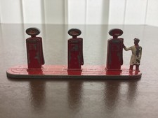 LESNEY stara stacja benzynowa ESSO z tankwarą do Matchbox Oryginalna lata 50.