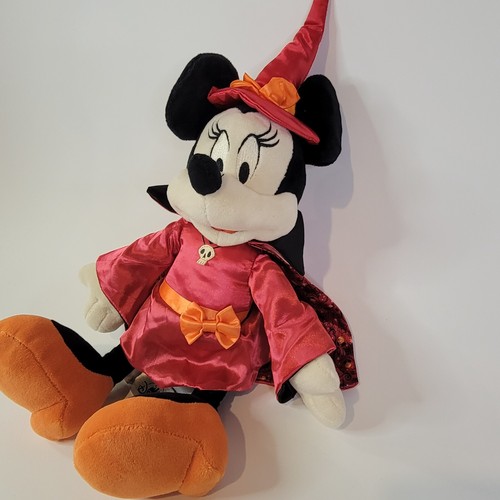 Disney Parks Pink Satin Minnie Mouse Witch Plush Soft Toy Stuffed Animal 13" EUC - Picture 4 of 8