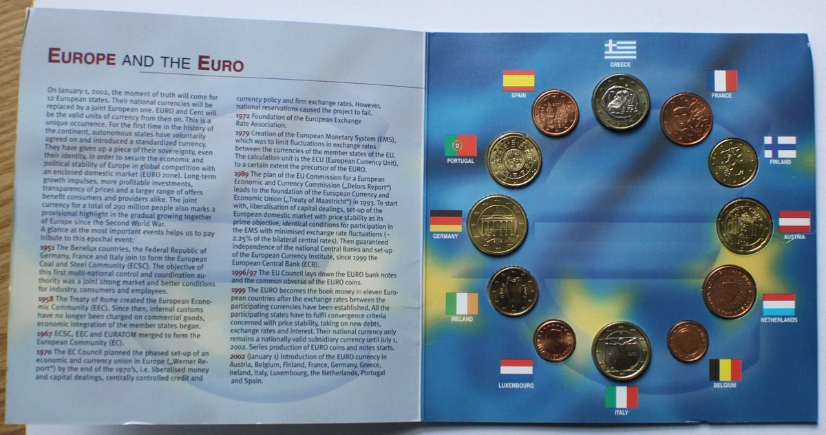 コレクション THE LAST AND FIRST COINS OF EUROPE The Last Coins of Europe Set Rare Collection | eBay