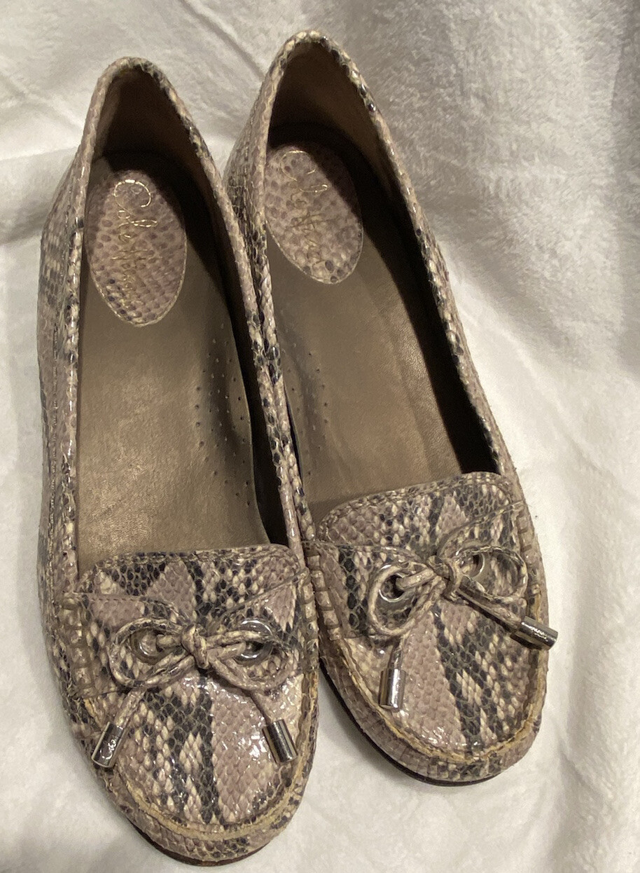 cole haan animal print booties