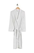 DANIEL BUCHLER White/Gray Waist Tie Robe for Men L/XL NWT 125