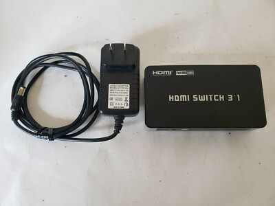 HDMI Three-Way Mini Switch - 3 Inputs 1 Output (Auto) 1080p Full HD Switcher