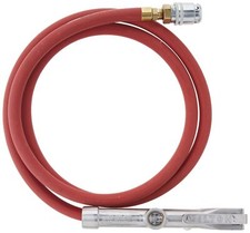 Milton 556 Heavy-Duty Analog Tire Inflator with Pressure Gauge, 6' Hose L Chuck