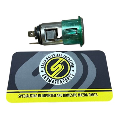 na miata cigarette lighter 90-00 Mazda Miata OEM Cigarette Lighter Socket Trim Element Green  B150-66-250