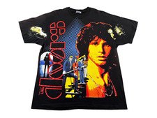 Vintage 1992 The Doors All Over Print T Shirt Mens XL Black Jim Morrison 90s