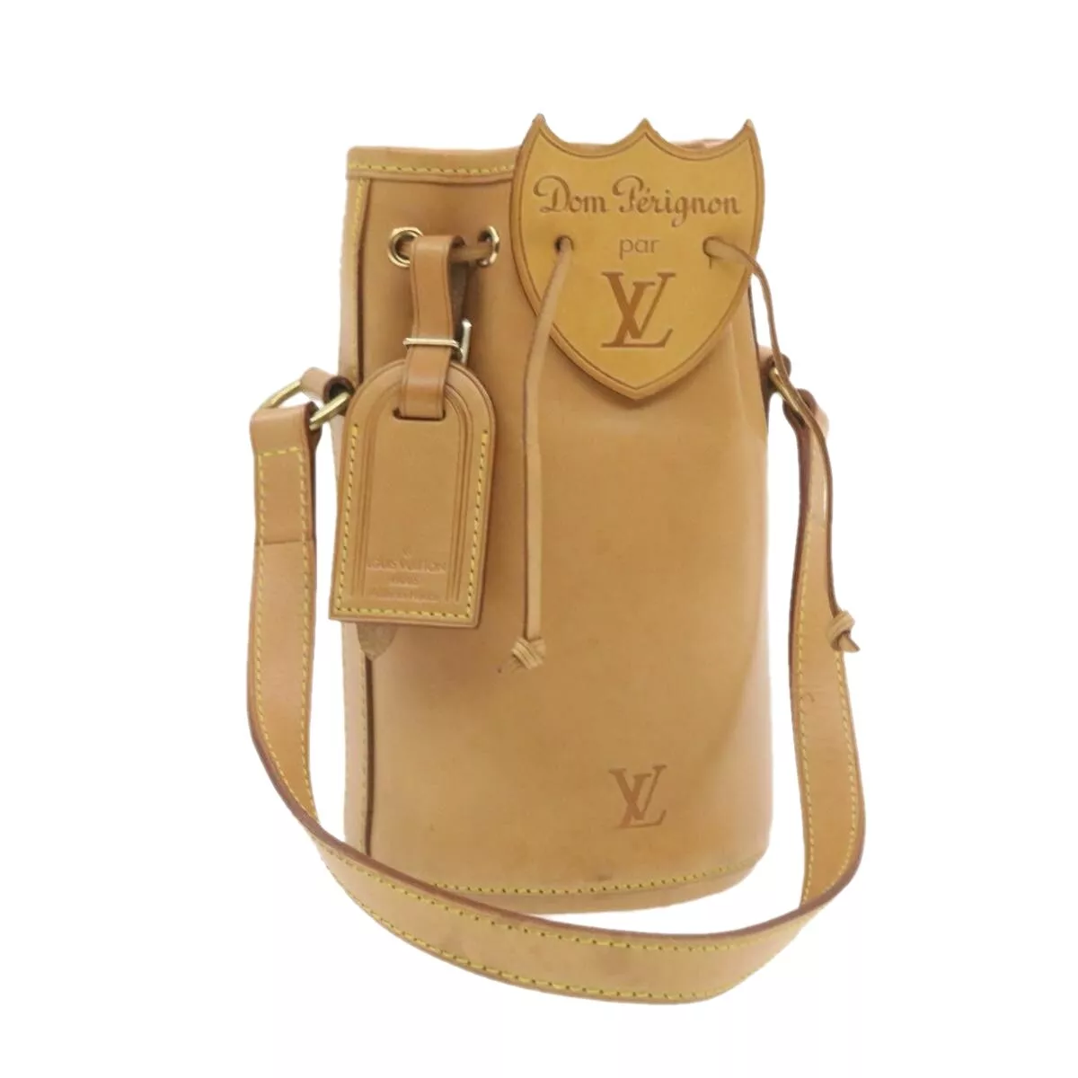 LOUIS VUITTON Nomad Dom Pérignon Champagne Case Hand Bag Beige